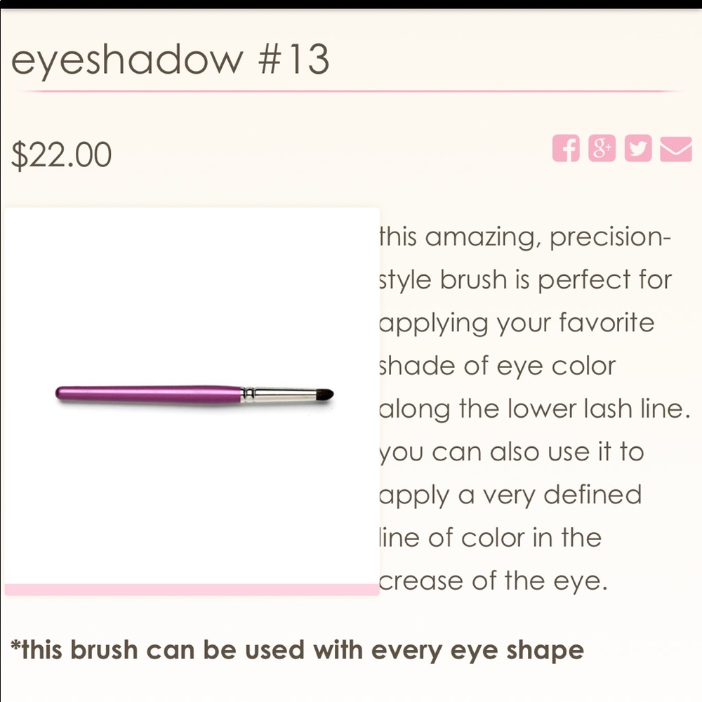 Robert Jones #13 Eyeshadow Brush